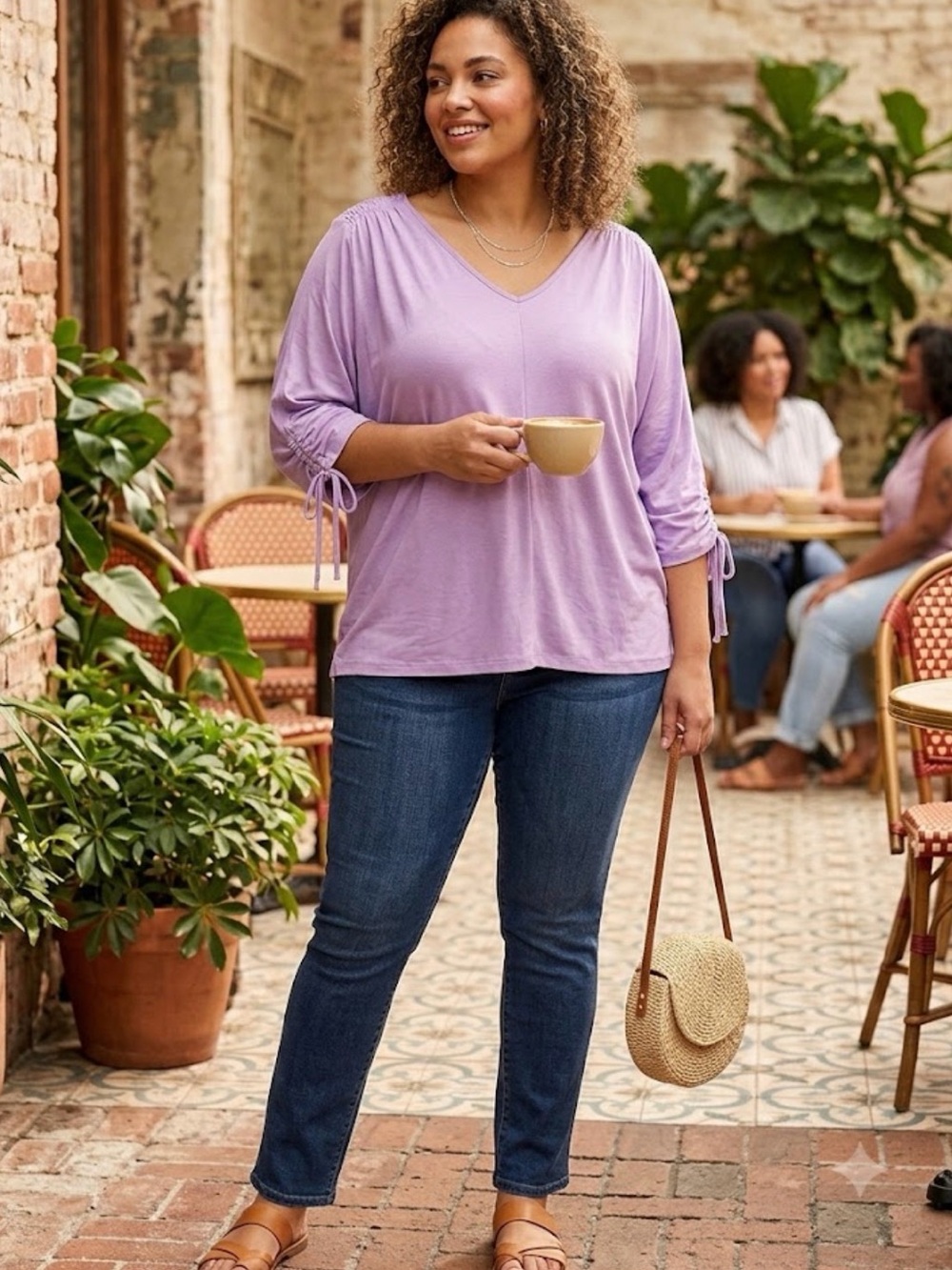 Simply Vera Vera Wang Lavender Women's Top
